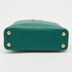Louis Vuitton Green/Beige Leather and Python Capucines BB Bag