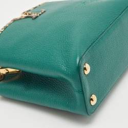 Louis Vuitton Green/Beige Leather and Python Capucines BB Bag