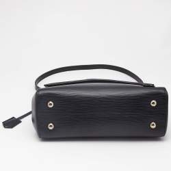 Pre Owned Louis Vuitton Black Epi Leather Cluny MM Bag