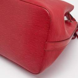 Louis Vuitton Red Epi Leather Petit Noe Bag