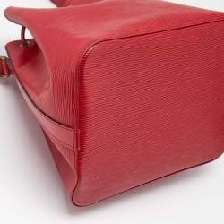 Louis Vuitton Red Epi Leather Petit Noe Bag