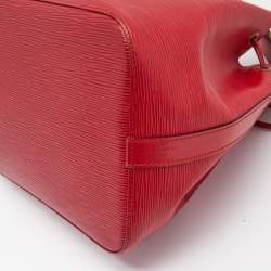 Louis Vuitton Red Epi Leather Petit Noe Bag