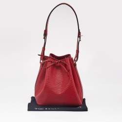 Louis Vuitton Red Epi Leather Petit Noe Bag