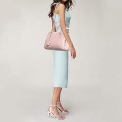 Pre Owned Louis Vuitton Rose Ballerine Monogram Empreinte Leather Montaigne BB Bag