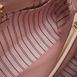 Pre Owned Louis Vuitton Rose Ballerine Monogram Empreinte Leather Montaigne BB Bag