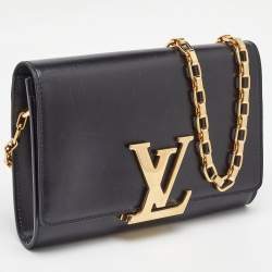 Pre Owned حقيبة لوي فيتون لويس فيرنيه عنابي بسلسلة متوسطة