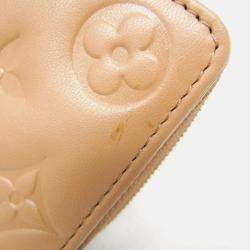 Louis Vuitton Camel Lamb Leather Monogram Lou Wallet