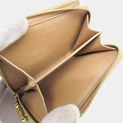 Louis Vuitton Camel Lamb Leather Monogram Lou Wallet