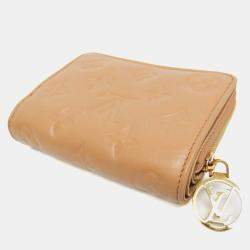 Louis Vuitton Camel Lamb Leather Monogram Lou Wallet