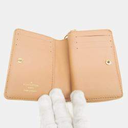 Louis Vuitton Camel Lamb Leather Monogram Lou Wallet