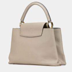 Louis Vuitton Grey Taurillon Capucines PM