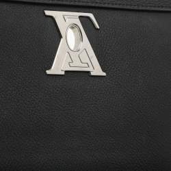 Pre Owned Louis Vuitton Black Leather Lockme II BB Bag