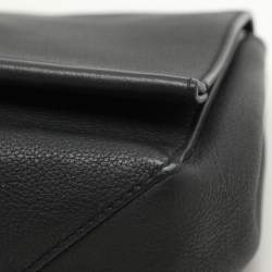 Pre Owned Louis Vuitton Black Leather Lockme II BB Bag