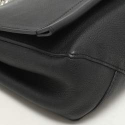 Pre Owned Louis Vuitton Black Leather Lockme II BB Bag