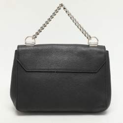 Pre Owned Louis Vuitton Black Leather Lockme II BB Bag