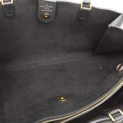 Louis Vuitton Black Leather Lockmeto Bag