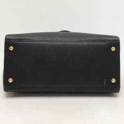 Louis Vuitton Black Leather Lockmeto Bag