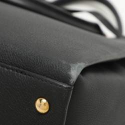 Louis Vuitton Black Leather Lockmeto Bag