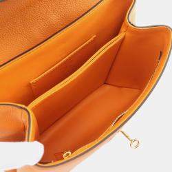 Louis Vuitton Orange Grained Smooth Calfskin Rose Des Vents PM