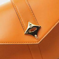 Louis Vuitton Orange Grained Smooth Calfskin Rose Des Vents PM