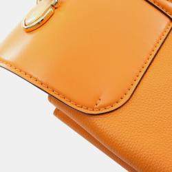 Louis Vuitton Orange Grained Smooth Calfskin Rose Des Vents PM