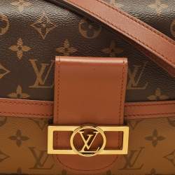 Pre Owned Louis Vuitton Monogram/Monogram Reverse Canvas Dauphine MM Bag