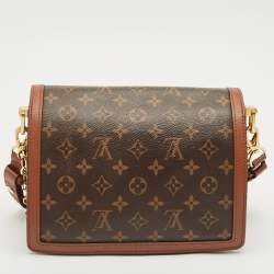Pre Owned Louis Vuitton Monogram/Monogram Reverse Canvas Dauphine MM Bag