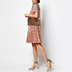 Pre Owned Louis Vuitton Monogram/Monogram Reverse Canvas Dauphine MM Bag