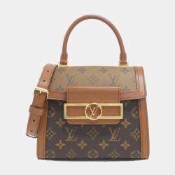 Pre Owned Louis Vuitton Monogram Reverse Dauphine Capitale Handbag