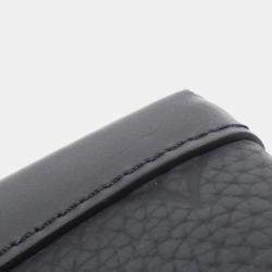 Louis Vuitton Black Monogram Taurillon Leather Vertical Trunk Wearable Wallet