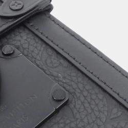 Louis Vuitton Black Monogram Taurillon Leather Vertical Trunk Wearable Wallet