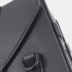 Louis Vuitton Black Monogram Taurillon Leather Vertical Trunk Wearable Wallet