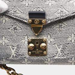 Louis Vuitton Navy Coated Canvas Pochette Metis East West Handbag