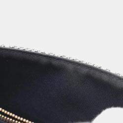 Louis Vuitton Navy Coated Canvas Pochette Metis East West Handbag