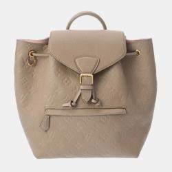 Louis Vuitton Tourterelle Monogram Empreinte Leather Montsouris PM Backpack