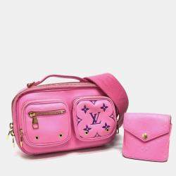 Louis Vuitton Rose Pink Leather Utility Crossbody Bag