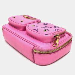 Louis Vuitton Rose Pink Leather Utility Crossbody Bag