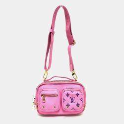 Louis Vuitton Rose Pink Leather Utility Crossbody Bag