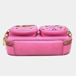 Louis Vuitton Rose Pink Leather Utility Crossbody Bag