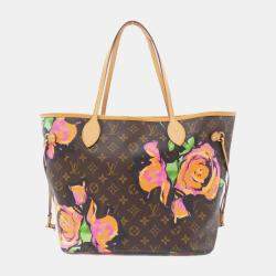 Pre Owned Louis Vuitton Monogram Rose Stephen Sprouse Neverfull MM Bag