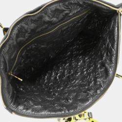 Pre Owned Louis Vuitton Monogram Nylon + Dot Infinity Lockit GM Handbag
