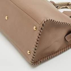 Louis Vuitton Beige/Cream Leather and Python Very Zipped Bag
