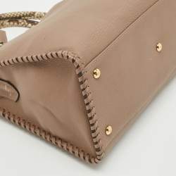 Louis Vuitton Beige/Cream Leather and Python Very Zipped Bag