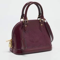 Louis Vuitton Amethyste Monogram Vernis Alma BB Bag