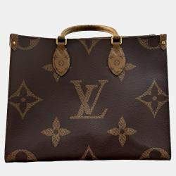 Louis Vuitton Brown Monogram Leather Medium Tote Bag