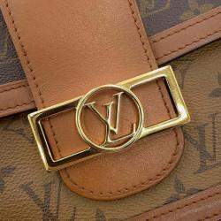 Louis Vuitton Dauphine Noir Monogram Monogram Reverse Canvas Size Mm Bag