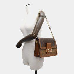 Louis Vuitton Dauphine Noir Monogram Monogram Reverse Canvas Size Mm Bag