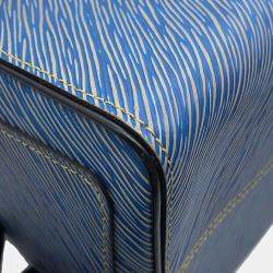 Pre Owned Louis Vuitton Speedy Bandouliere Blue/Noir Epi Denim Size 25