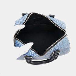 Pre Owned Louis Vuitton Speedy Bandouliere Blue/Noir Epi Denim Size 25