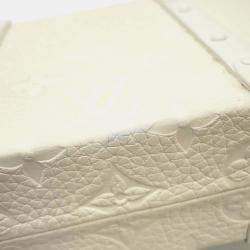 Louis Vuitton White Monogram Taurillon Leather Wallet Trunk Bag